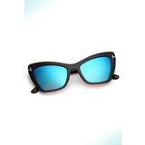 Angel Eyes Uv400 Korumalı Siyah Çerçeve Mavi Aynalı Cam Snowboard/Kayak Gözlüğü
