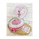 Angel Gift Chocolate 150 Adet 200 gr Draje Kız Çocuk Temalı İsme Özel Hoşgeldin Doğumgünü Kız Bebek Hediyelik Çikolata
