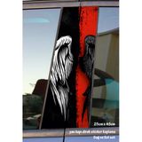 Angel Melek - Yan Kapı Direk Kaplama Folyosu - 2 Adet Sol Sağ Sticker Set