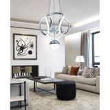 Angel Modern Sarkıt 3 Kademeli Şeker Toplu Krom Led Avize