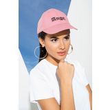 Angel Nakışlı Siperli Beyzbol Pembe Şapka