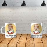 Angel Of Life Anneler Günü 5 Kişiye Özel Baskılı Yeni Tasarım Kupa Bardak