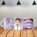 Angel Of Life Fizik Öğretmeni Kişiye Özel Baskılı Yeni Tasarım Sihirli Kupa Bardak