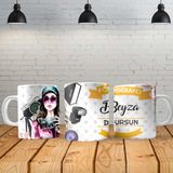 Angel Of Life Fotoğrafçı Kadın Kişiye Özel Baskılı Yeni Tasarım Sihirli Kupa Bardak