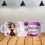Angel Of Life Güzellik Uzmanı Kişiye Özel Baskılı Yeni Tasarım Sihirli Kupa Bardak