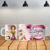 Angel Of Life Moda Tasarımcısı Kişiye Özel Baskılı Yeni Tasarım Sihirli Kupa Bardak