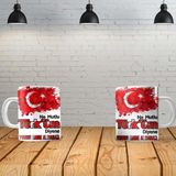Angel Of Life Ne Mutlu Türküm Diyene Kişiye Özel Baskılı Yeni Tasarım Sihirli Kupa Bardak