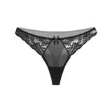 Angel Siyah Dantelli Fantazi G String Külot