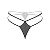 Angel Transparan Siyah Fantazi Külot String