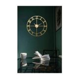 Angel Wall Art Home Gold Queen Metal Duvar Saati 50 X 50 cm