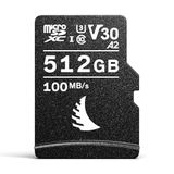 Angelbird - AV PRO microSD V30 Hafıza Kartı - 512 GB - microSDXC UHS-I A2 Bellek Kartı - (Tam Boyutlu SD Kart Adaptörü dahil) - 6K'ya kadar Fotoğraf ve Video için - Dronlar, Aksiyon Kameraları, Akıllı