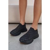 Angelina Jones Alice Kadın Siyah Trıko Sneakers