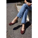 ANGELİNA JONES MARİON KADIN BORDO GERCEK SUET TROK DETAY BABET