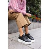 ANGELİNA JONES NİGEL KADİN SİYAH TOKA DETAY EVA TABANLİ SNEAKER