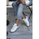 Angelina Jones Tonny Kadın Beyaz Mavi Aır Taban Sneaker