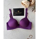 Angelina Push-up Balensiz Dikişsiz V Yaka İthal Kaliteli Düz Renk İz Belli Etmez Sütyen