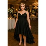 angelino butik Büyük Beden Askılı Mezuniyet Elbisesi KL8010