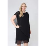 angelino butik Büyük Beden Şifon Abiye Elbise EKL89001