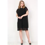 Angelino Butik Büyük Beden Şifon Abiye Elbise KL89001