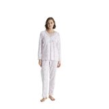 Angelique%100 Pamuk Uzun Kol Kadın Pijama Takımı 21503 Pembe