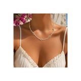 ANGELLOOP ACCESSORY Yıldızlı Zirkon Su Yolu Kolye-Dönmez-Paslanmaz Çelik Choker Kolye-Mikrofiber Takı Beziyle Gönderilir
