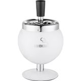 Angelo Bas-Çevir Metal Hazneli Küllük Standlı Beyaz 8 cm