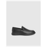 Angelo Hakiki Kroko Deri Siyah Erkek Loafer