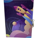 Angelphoto Kilitli Defter & Kilitli Günlük Uzay Temalı