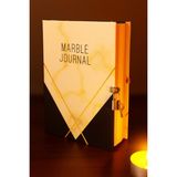 Angelphoto Marble Journal Hatıra Anı Defteri Kilitli Defter Günlük