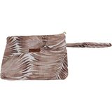 Angels' Collection Kahve Palmiyeler - Portföy Çanta - Clutch Ça - 028-Kahverengi