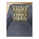 Angels' Collection Leopar Desenli Kırlent Kılıfı 2 Adet Siyah 35 x 50