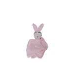 Angels' Collection Pembe Bebek Battaniyesi 4 Katlı Müslin Ve Tavşancık Uyku Arkadaşı PEMBE