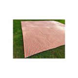 Angels' Collection Turuncu Pötikare Örtü Tekli - 170 * 170 Piknik Seti Için TURUNCU