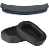 Angels Logitech G633 G933 G935 G635 G933S G633S Uyumlu Deri Kulaklık Pedi ve Kafa Bandı - Siyah