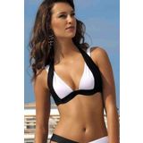 Angelsin Siyah Beyaz Bikini Üst Çok Renkli XL - 42