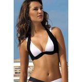 Angelsin Siyah Beyaz Bikini Üstü