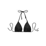 Angelsin Siyah Boyundan Bağlamalı Üçgen Bikini Üstü Siyah 40