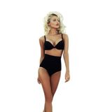 Angelsin Siyah Yüksek Bel Bikini Alt Siyah L - 40