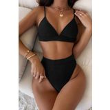 Angelsin Üçgen Kesim Siyah Bikini Üstü