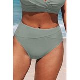 Angelsin Yüksek Bel Bikini Altı - Gri - 36