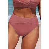 Angelsin Yüksek Bel Bikini Altı - Gül Kurusu - 34
