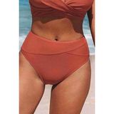 Angelsin Yüksek Bel Bikini Altı - Kırmızı - 42