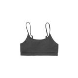 Angelsin Yüksek Bel Özel Kumaş Tankini Bikini Üstü - Siyah - 38