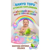 ANGELSS JEWELLERY Banyo Topu Banyoda Köpüren Gökkuşağı Renkli Banyo Topu Oyuncak Hediyeli Banyo Topu