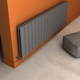 Angers Double Yakıt Tasarruflu Premium Malzeme Alüminyum Radyatör 180x29,5cm Kumlu Açık Gri