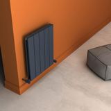 Angers Double Yakıt Tasarruflu Premium Malzeme Alüminyum Radyatör 60x49,5cm Kumlu Antrasit