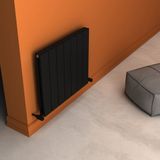Angers Double Yakıt Tasarruflu Premium Malzeme Alüminyum Radyatör 60x69,5cm Kumlu Siyah