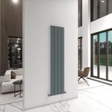 Angers Yakıt Tasarruflu Premium Malzeme Alüminyum Radyatör 180x39,5cm Kumlu Açık Gri