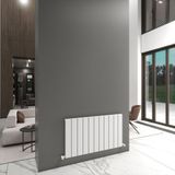 Angers Yakıt Tasarruflu Premium Malzeme Alüminyum Radyatör 60x129,5cm Kumlu Beyaz