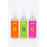 Angie Body Mist 3'lü Set, 150ml, Elma Şekeri, Nane, Çilek